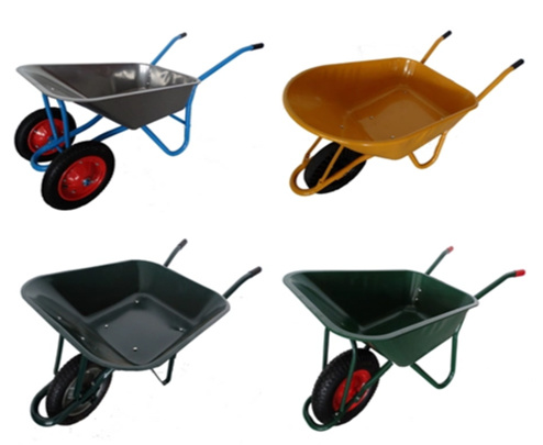 स्टील फ्रेम के साथ 540mm गार्डन कार्ट टूल्स 150kg 6 Cu Ft Wheelbarrow 0