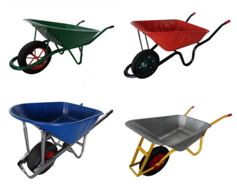 स्टील फ्रेम के साथ 540mm गार्डन कार्ट टूल्स 150kg 6 Cu Ft Wheelbarrow 1