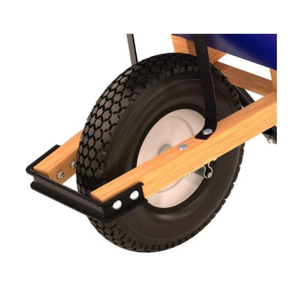 स्टील फ्रेम के साथ 540mm गार्डन कार्ट टूल्स 150kg 6 Cu Ft Wheelbarrow 2