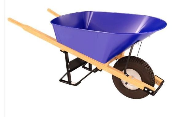 स्टील फ्रेम के साथ 540mm गार्डन कार्ट टूल्स 150kg 6 Cu Ft Wheelbarrow
