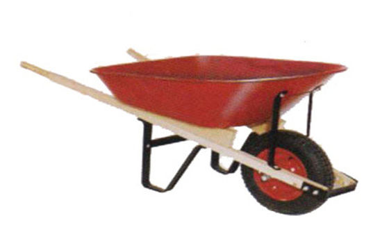 स्टील फ्रेम के साथ 540mm गार्डन कार्ट टूल्स 150kg 6 Cu Ft Wheelbarrow