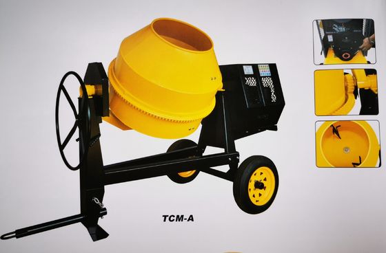 CE इलेक्ट्रिक कंक्रीट मिक्सर मशीन 7.5HP निर्माण मध्यम आकार