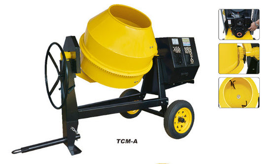 CE इलेक्ट्रिक कंक्रीट मिक्सर मशीन 7.5HP निर्माण मध्यम आकार