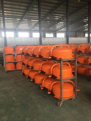 कास्ट आयरन गियर के साथ 120L व्हील बैरो सीमेंट मिक्सर गैसोलीन कंक्रीट मिक्सर